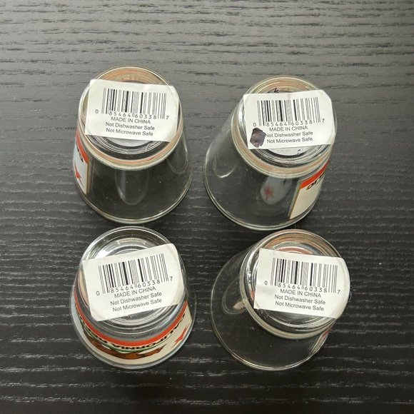 Lot of 4 California Cali Republic‎ Shot Glass Bear Flag Souvenir Decor Gift - Picture 4 of 10
